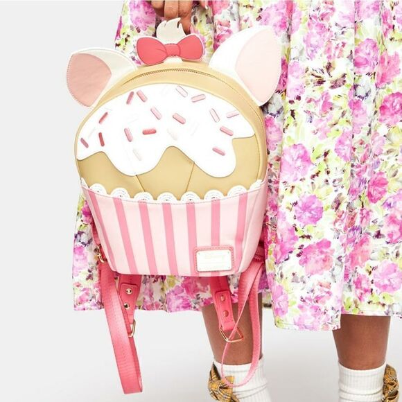 Loungefly The Arisocats Marie Sweets Cupcake Mini Backpack NWT - Picture 2 of 14